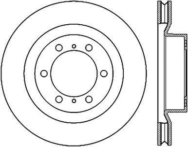 StopTech 10-17 Lexus GX460 / 10-17 Toyota 4Runner Cryo Slotted Front Right Sport Brake Rotor - 126.44174CSR