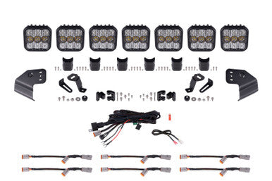 Diode Dynamics Bronco SS5 Sport CrossLink Windshield - White Combo Lightbar Kit - DD7232