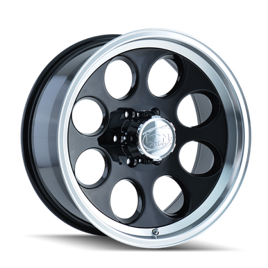 ION Type 171 16x8 / 5x139.7 BP / -5mm Offset / 108mm Hub Black/Machined Wheel - 171-6885B