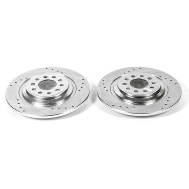 Power Stop 14-19 Jeep Cherokee Rear Evolution Drilled & Slotted Rotors - Pair - AR83088XPR