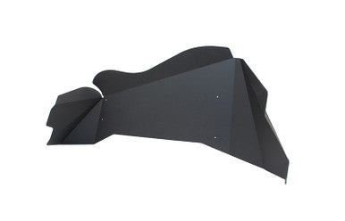 Fishbone Offroad 07-18 Jeep Wrangler JK Aluminum Rear Inner Fenders - Black Powdercoat - FB33007R