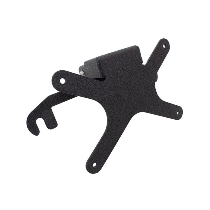 Fishbone Offroad 2018+ Jeep Wrangler JL - Black Aluminum Hawse Fairlead License Plate Mount - FB21098
