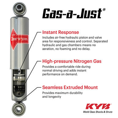 KYB 2018 Jeep Wrangler JK (Lifted 1.5in-3in) Gas-A-Just Gas Shock - 5550018