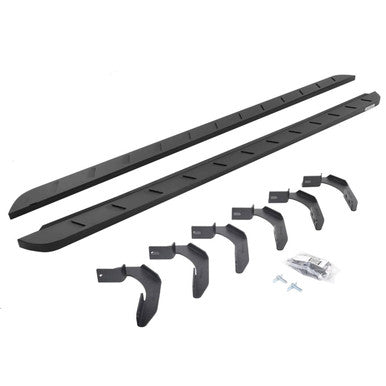 Go Rhino 04-14 Ford F-150 Super Cab 4DR RB10 Slim Running Boards Kit (Incl. Brackets) - Tex. Blk - 63412680SPC