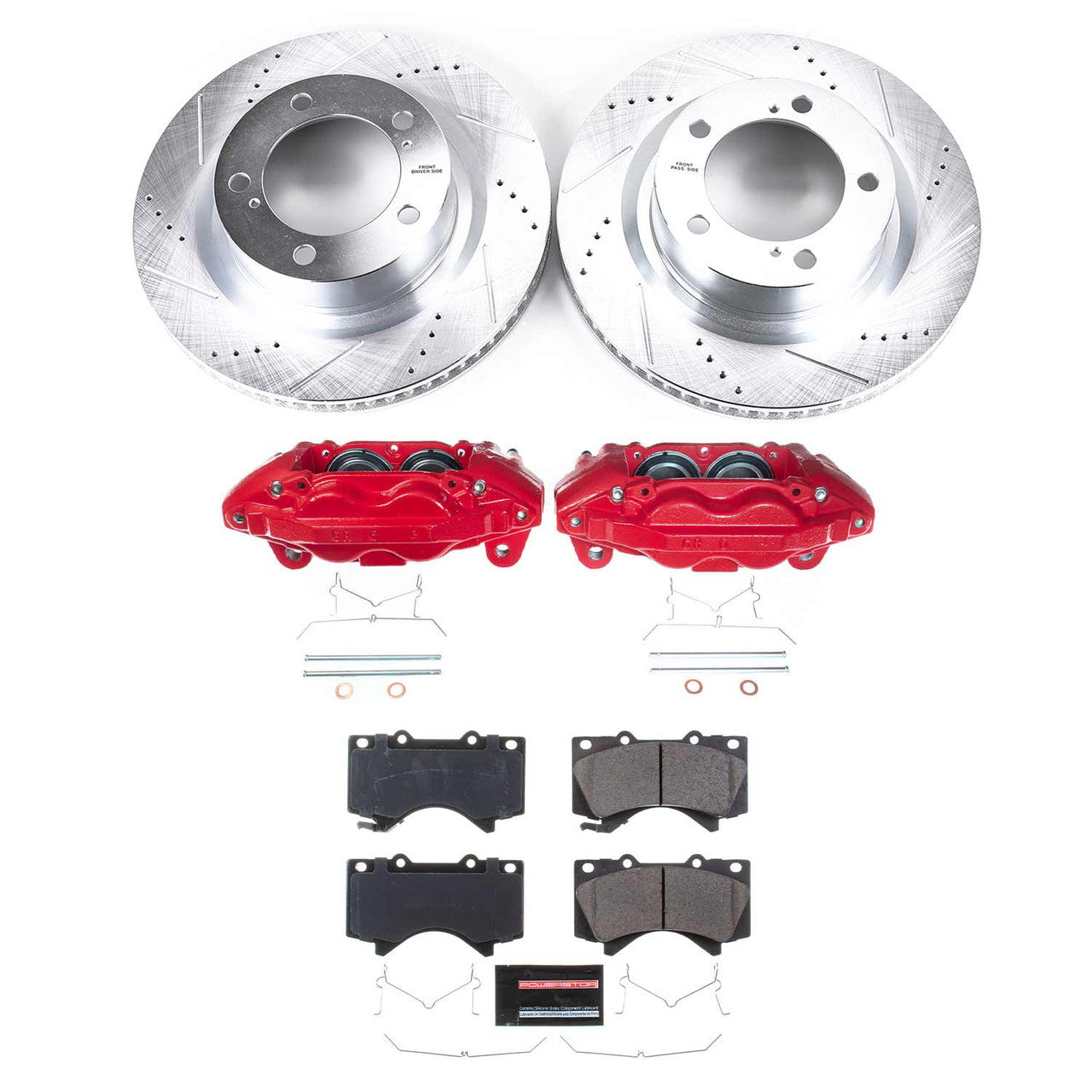 Power Stop 16-21 Toyota Sequoia Front Z23 Evolution Sport Brake Kit w/Calipers - KC2952B