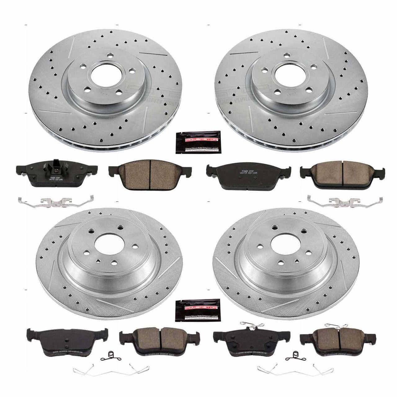 Power Stop 17-19 Ford Escape Front & Rear Z23 Evolution Sport Brake Kit - K7570