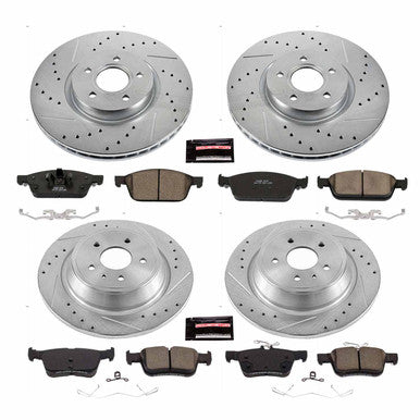 Power Stop 17-19 Ford Escape Front & Rear Z23 Evolution Sport Brake Kit - K7570