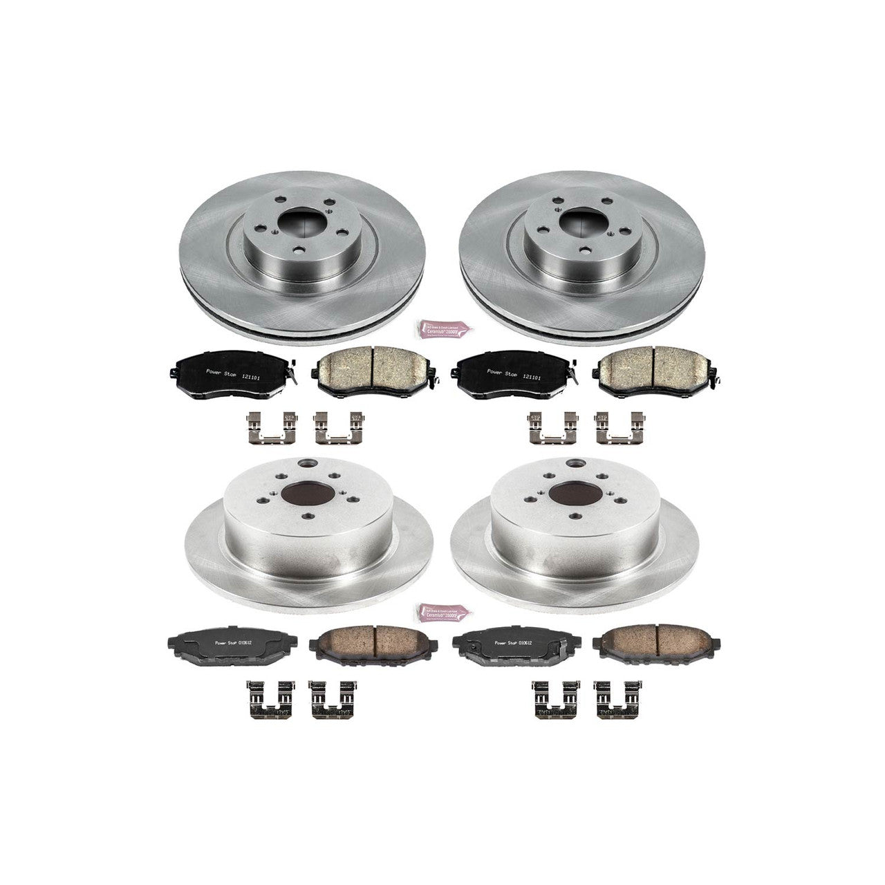 Power Stop 16-17 Subaru Crosstrek Front & Rear Autospecialty Brake Kit - KOE6762