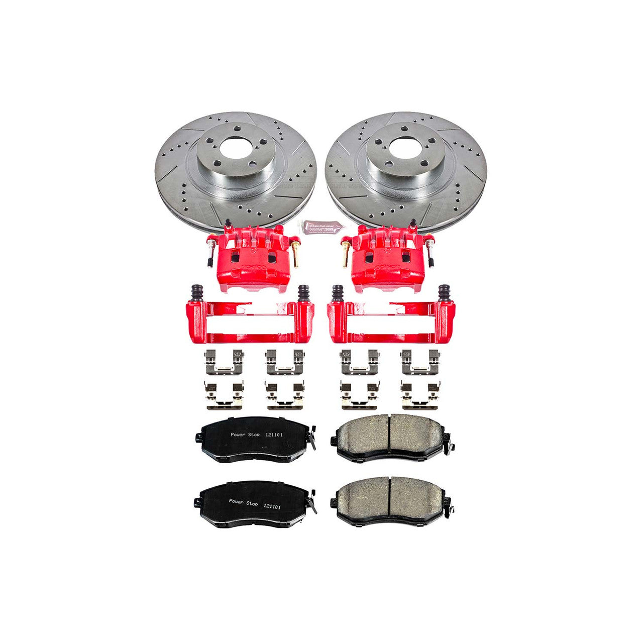 Power Stop 16-17 Subaru Crosstrek Front Z23 Evolution Sport Brake Kit w/Calipers - KC6082