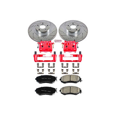 Power Stop 16-17 Subaru Crosstrek Front Z23 Evolution Sport Brake Kit w/Calipers - KC6082