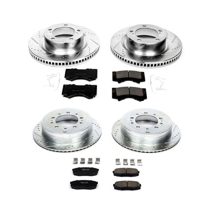 Power Stop 16-18 Lexus LX570 Front & Rear Z23 Evolution Sport Brake Kit - K2813