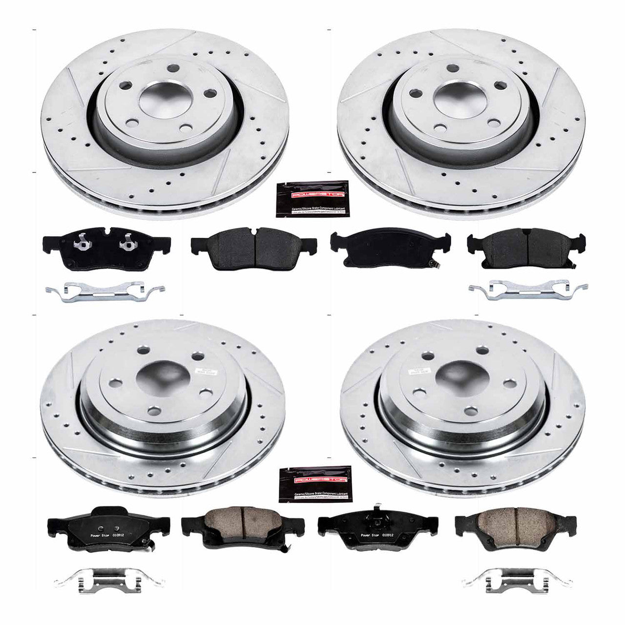 Power Stop 16-19 Jeep Grand Cherokee Front & Rear Z23 Evolution Sport Brake Kit - K7136
