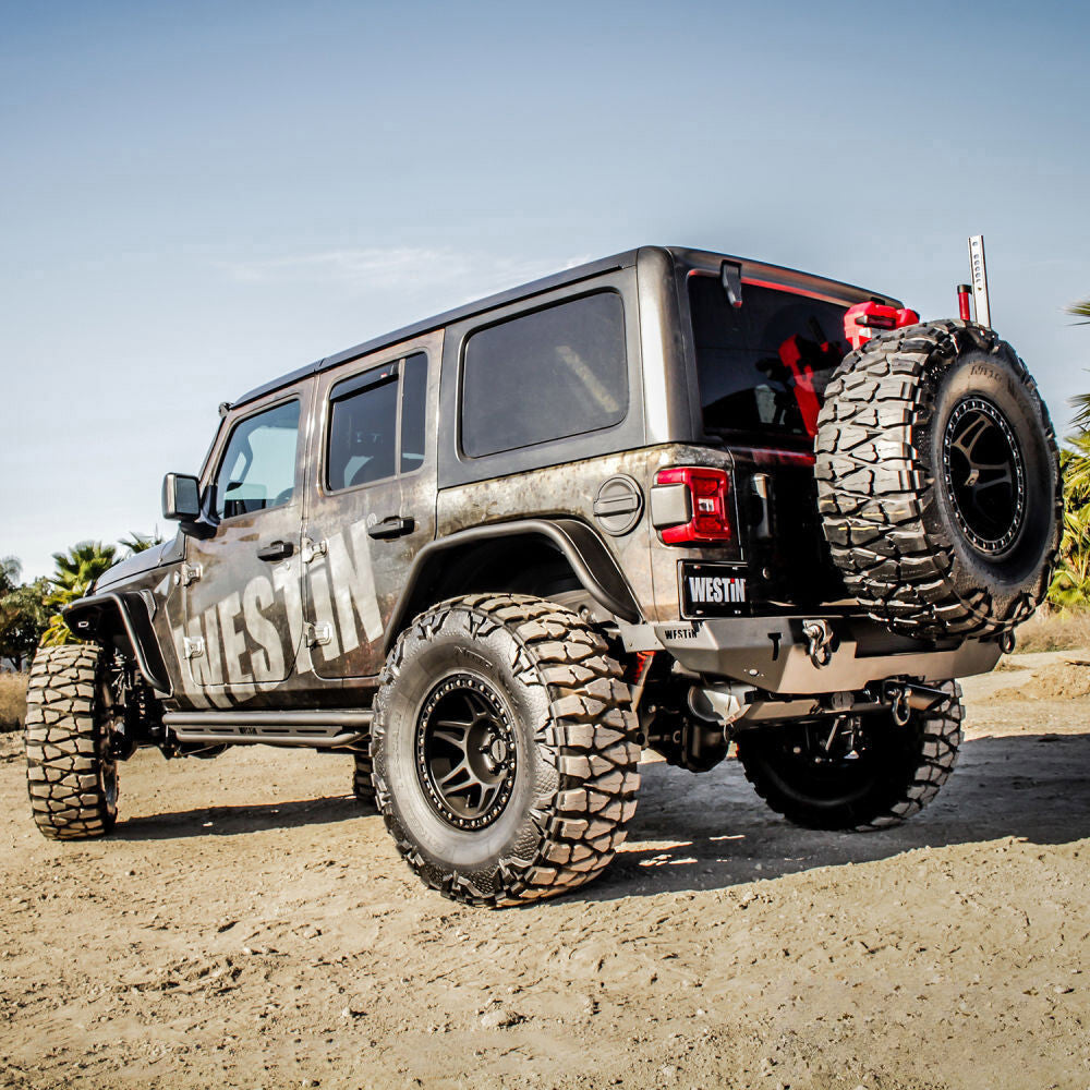 Westin 18-19 Jeep Wrangler JL Rear Bumper - Textured Black - 59-82025