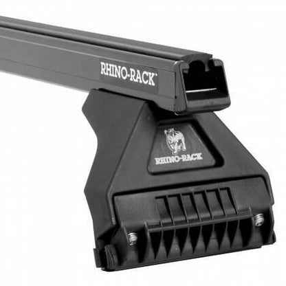 Rhino-Rack 91-97 Toyota Land Cruiser 4 Door SUV Heavy Duty RL110 4 Bar Roof Rack - Black - JA0696