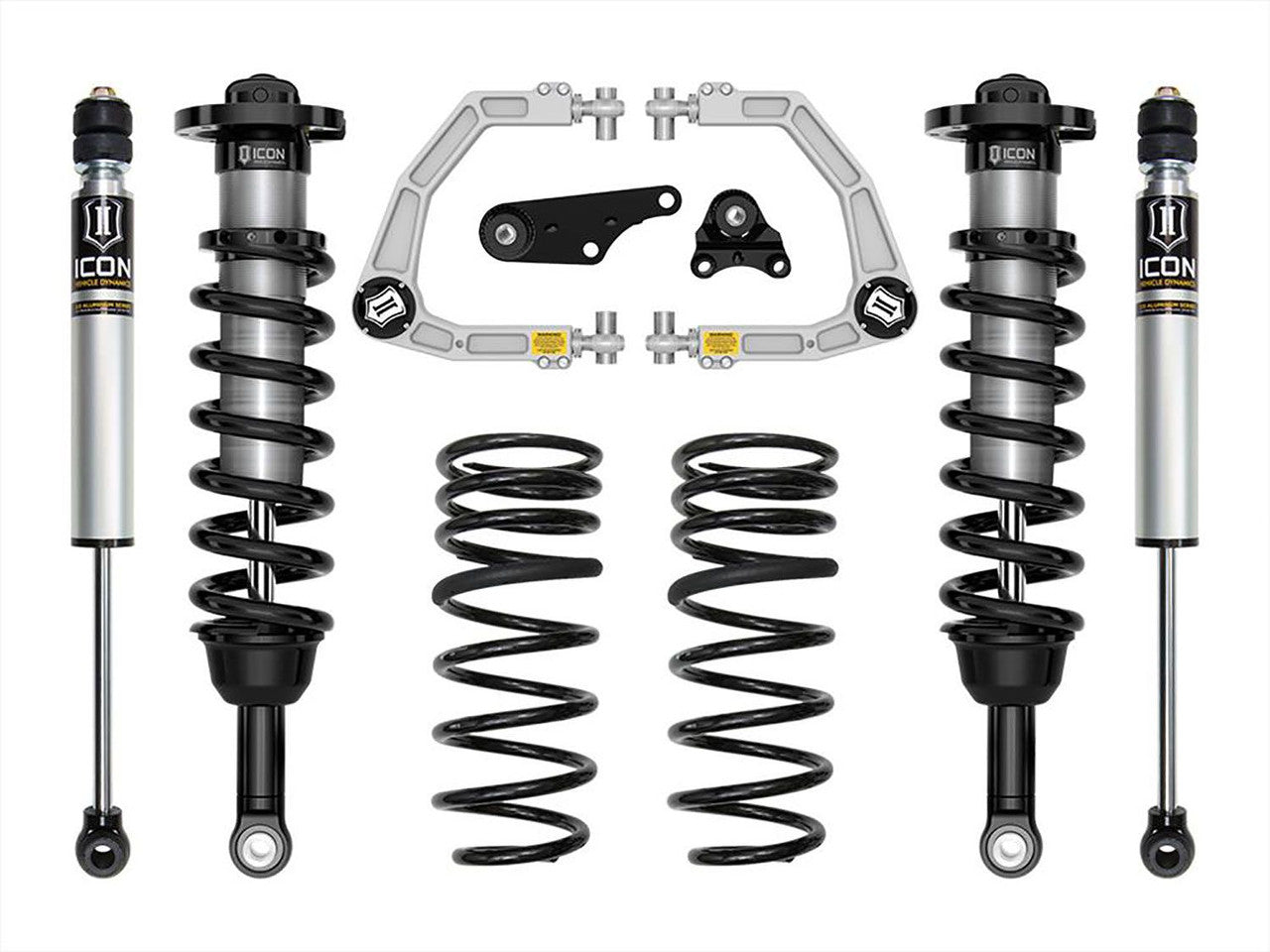 ICON 2024+ ToyotaTacoma 1.25-3in Stage 2 Suspension System Billet w/Triple Rate Springs - K53292S