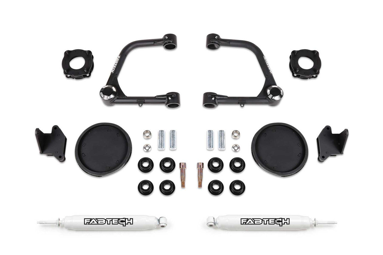 Fabtech 2022 Toyota Tundra 3in Uniball UCA Lift Kit – Front Shock Spacers & Rear Coil Spring Space - K7086