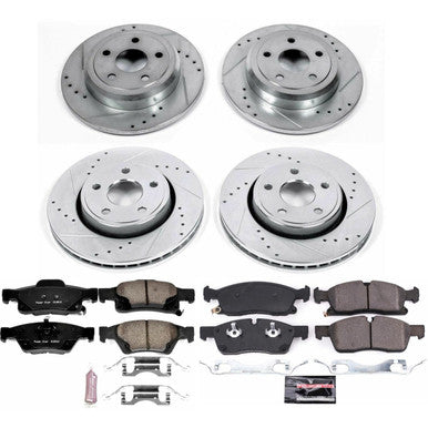 Power Stop 17-19 Jeep Grand Cherokee Front & Rear Z23 Evolution Sport Brake Kit - K7413