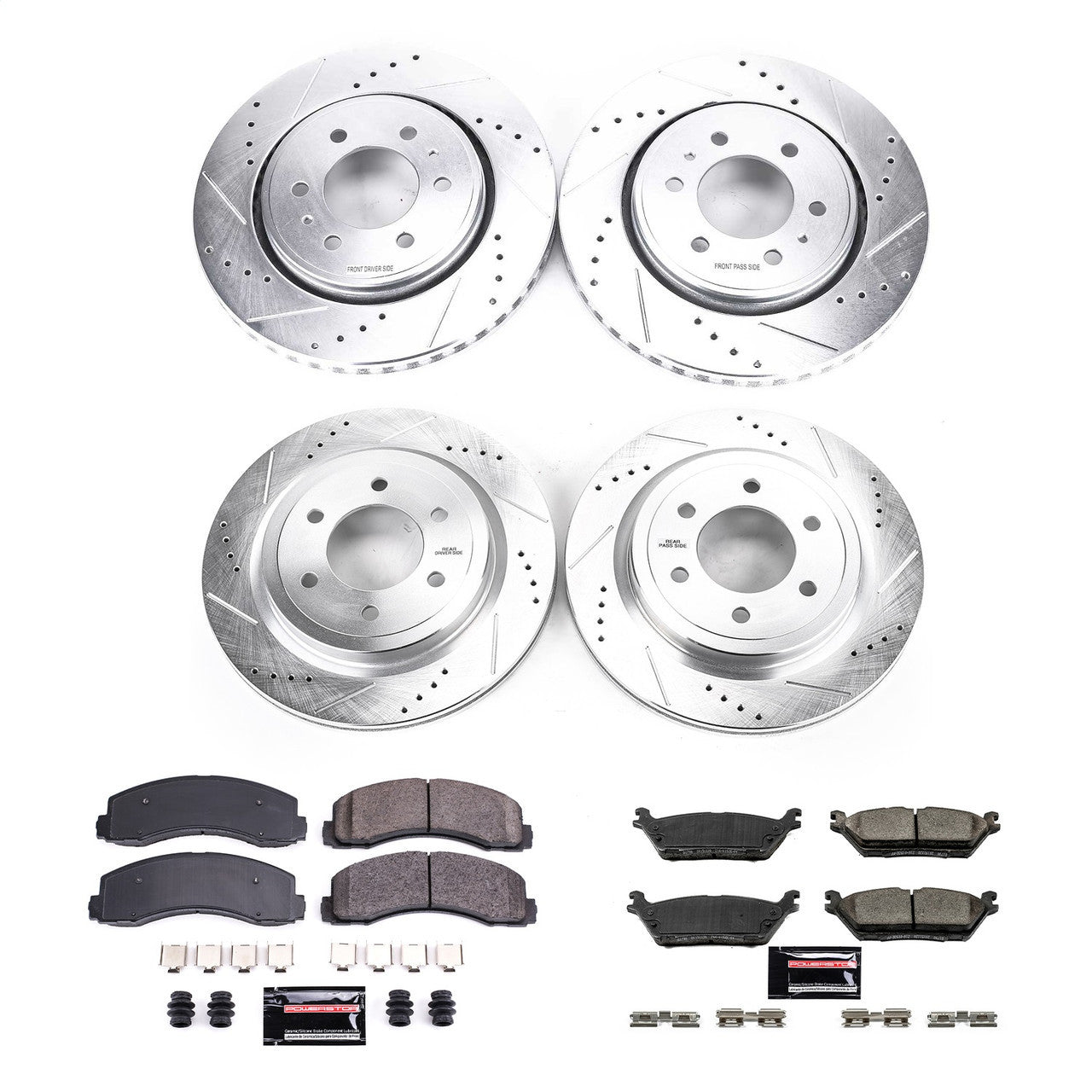 Power Stop 2018 Ford Expedition Front & Rear Z23 Evolution Sport Brake Kit - K8026