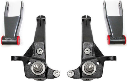 MaxTrac 98-00 Ford Ranger 2WD w/Coil Susp. (Non Stabilitrak) 4in/2in Spindle Lift Kit - K883042A