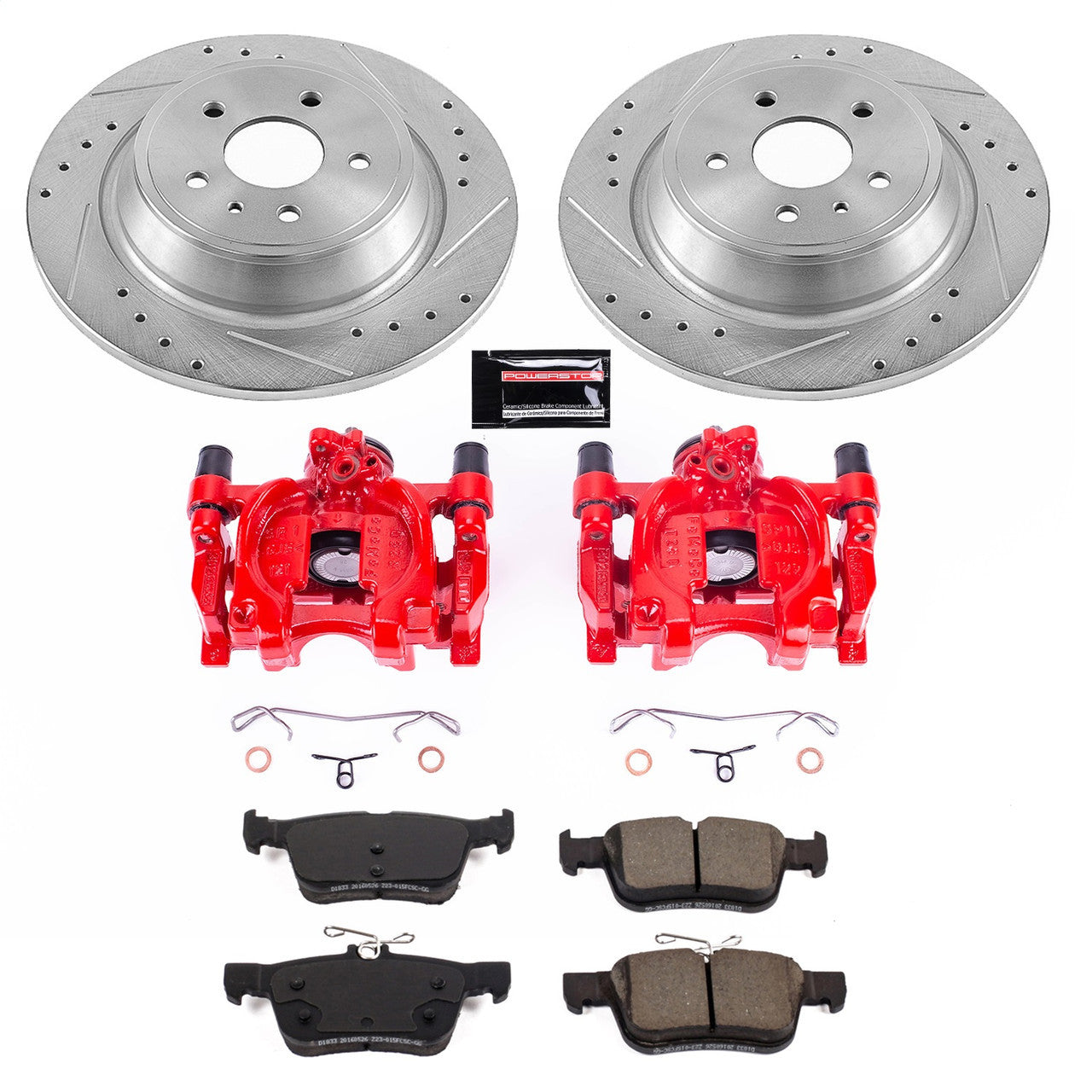 Power Stop 17-19 Ford Escape Rear Z23 Evolution Sport Brake Kit w/Calipers - KC7723