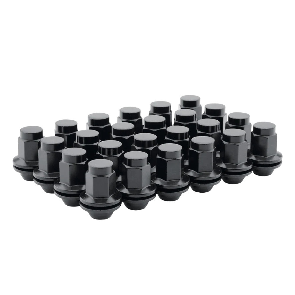 Method Lug Kit - M14X1.5 - Mag Shank - Black - Dually (Sprinter) - 24 Nuts - LK-M1415-44-24B