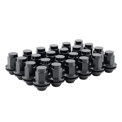 Method Lug Kit - M14X1.5 - Mag Shank - Black - Dually (Sprinter) - 24 Nuts - LK-M1415-44-24B