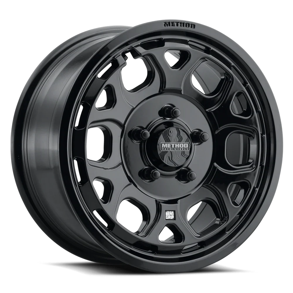 Method MR416 Bead Grip 15x7 / 6x5.5 / 74mm Offset / 78.30mm CB - Gloss Black Wheel - MR416570601366