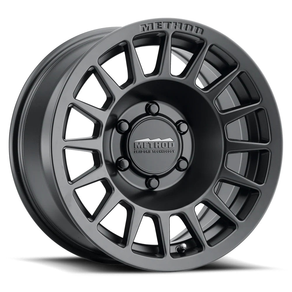 Method MR707 Bead Grip 18x8.5 / +38mm Offset / 5x120 BP / 64.25mm CB / 6.2in BS Matte Black Wheel - MR70788552538
