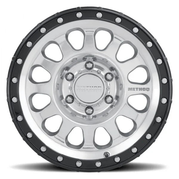 Method MR315 18x9 +18mm Offset 8x170 130.81mm CB Polished Wheel - Gloss Black Lip - MR315890871718