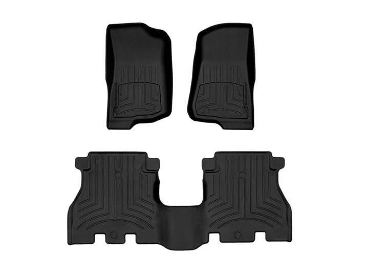 WeatherTech 2020+ Jeep Gladiator Front & Back FloorLiner HP - Black - 441313-1-2IM