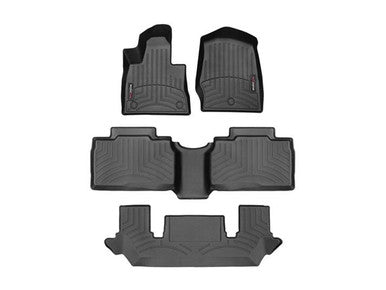 WeatherTech 2020+ Ford Explorer Front & Rear 2nd Row Floorliner HP - Black - 441575-1-2-3IM