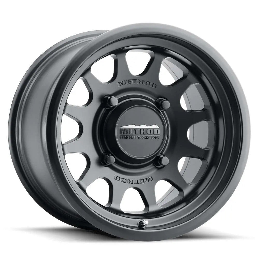 Method MR414 Bead Grip 15x10 / 6+4/25mm Offset / 4x136 / 106mm CB Matte Black Wheel - MR41451047564