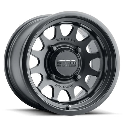 Method MR414 Bead Grip 15x10 / 6+4/25mm Offset / 4x136 / 106mm CB Matte Black Wheel - MR41451047564