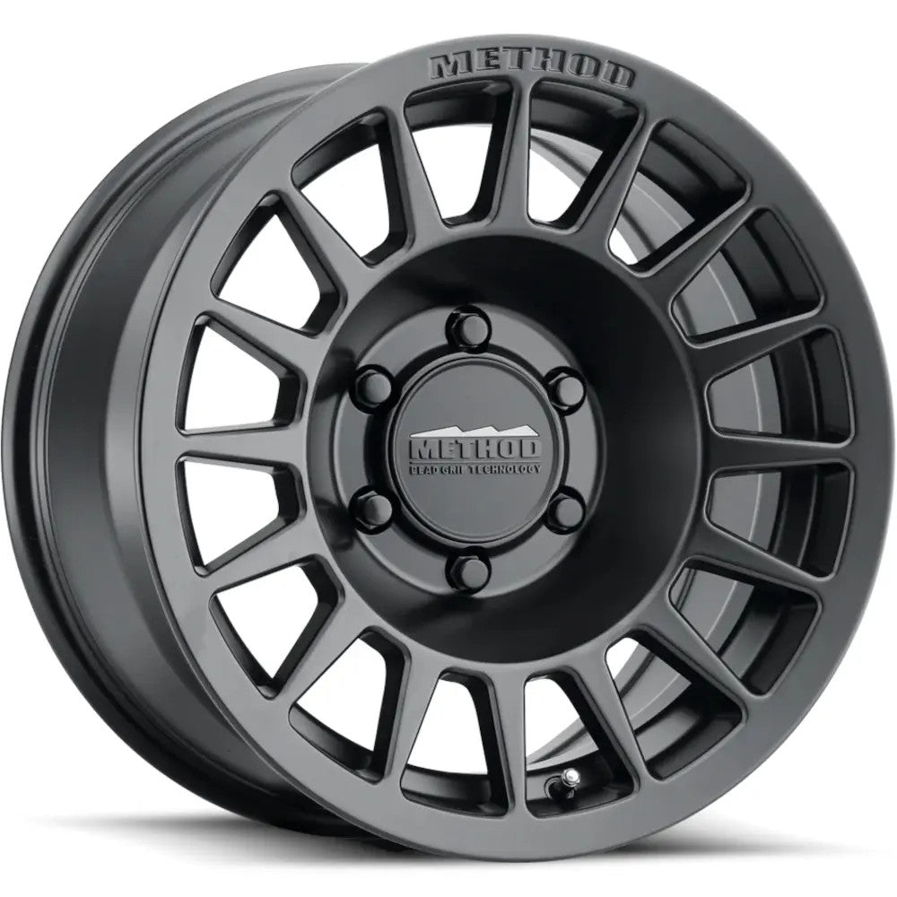 Method MR707 Bead Grip 17x8.5 0mm Offset 6x135 BP 87mm CB 4.72in BS Matte Black Wheel - MR70778516500