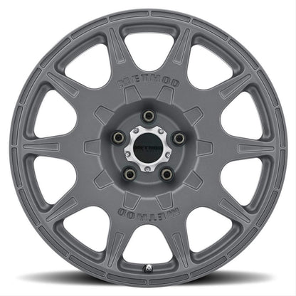 Method MR502 RALLY 17x8 +38mm Offset 5x4.5 67.1mm CB Titanium Wheel - MR50278012838-2