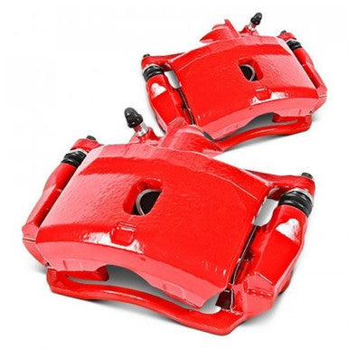 Power Stop 18-22 Jeep Wrangler Front Red Caliper w/Bracket - Pair - S15102