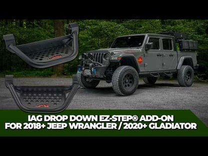 IAG Drop Down EZ-Step® Add-on (1 Pair) For 2018+ Jeep Wrangler 2 Door