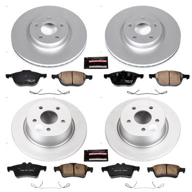 Power Stop Z23 Evolution Sport Coated Front & Rear Brake Kit For 2013-16 Ford Escape - CRK6477