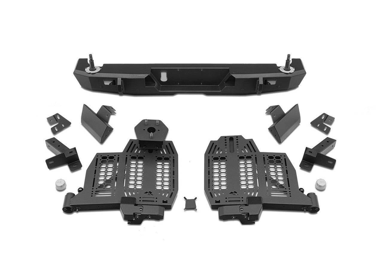 Rugged Ridge 20-24 Jeep Gladiator Wingmate Rear Bumper (Max Spare Wheel/Tire 37in. Dia.) - Tex. Blk - 11540.38