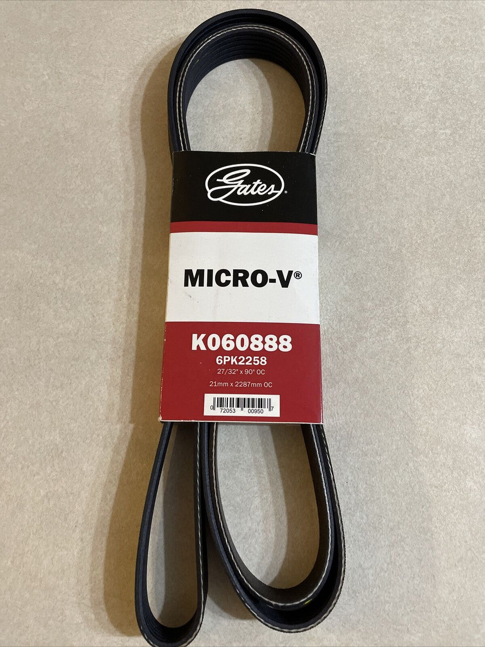 Gates 85-87 Corvette / 93 Mustang / 08-11 Dakota Micro-V Belt - K060888