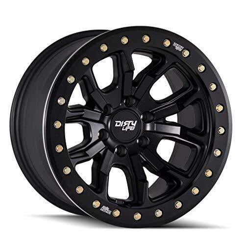 Dirty Life 9302 Roadkill 17x9/5x127 BP/-38mm Offset/71.5mm Hub Matte Black Wheel - Beadlock - 9302-7973MB38